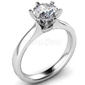 Solitaire Round Engagement Ring